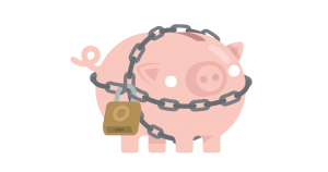 Chained pig - cropped-wb