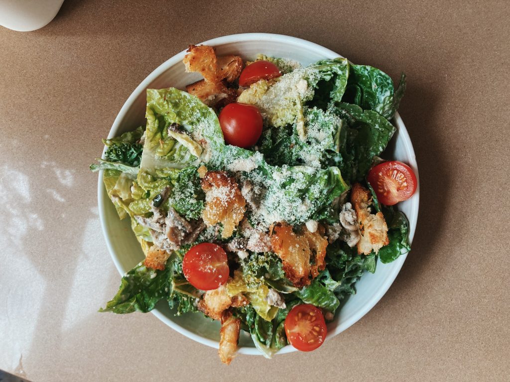 Flavour of the Month Warm Kale Caesar Salad with Quinoa HelloGrads